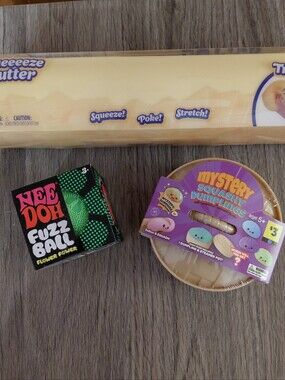 Large Squishy Lot 14 Oz Butter, Dumpling & Needoh Fuzz Ball